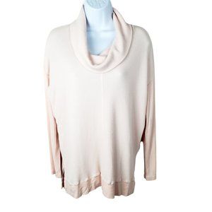 Splendid Cowl Pull Over Light Pink Small TOP